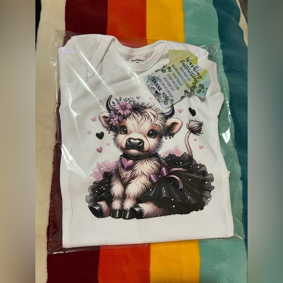 Hand Crafted Other - Cute Cow Onesie 🐮